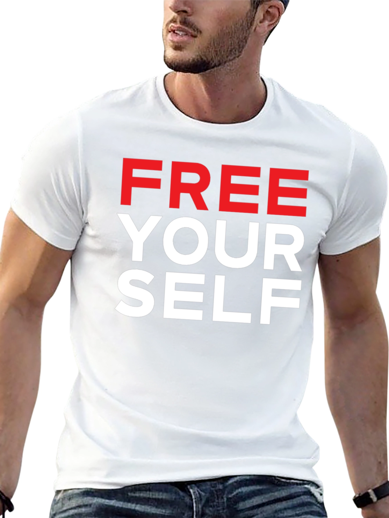Free Yourself Graphic T-Shirt - Bold Statement Tee