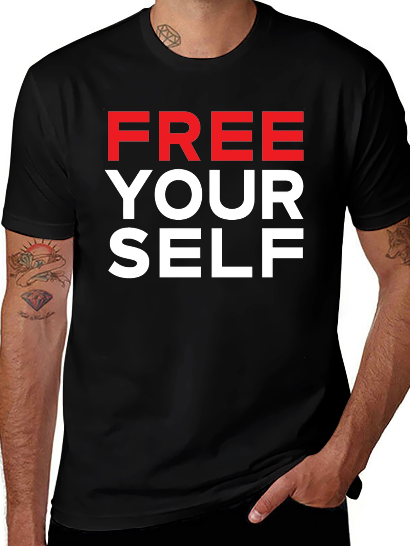 Free Yourself Graphic T-Shirt - Bold Statement Tee