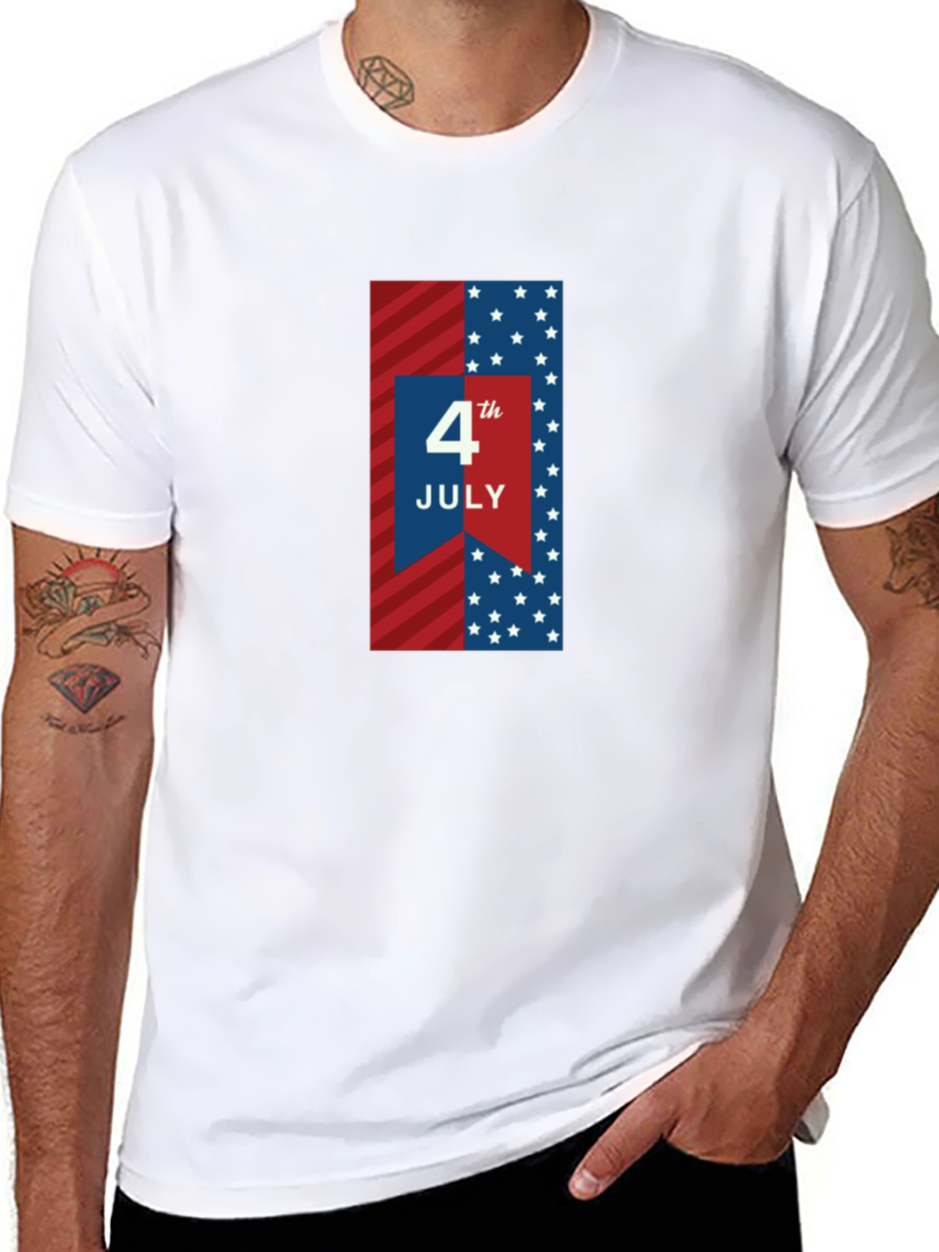 4th of July Patriotic Graphic Tee