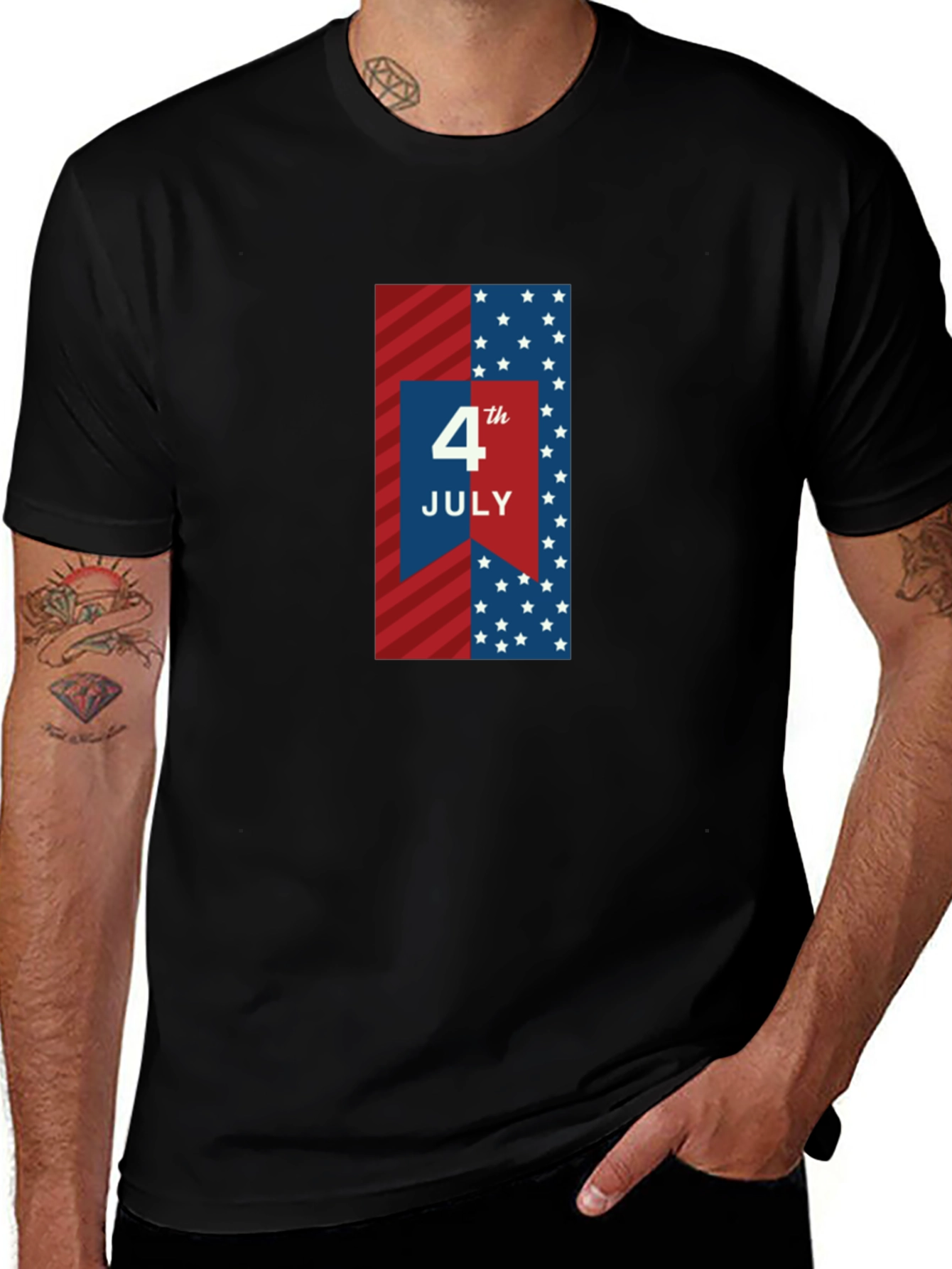 4th of July Patriotic Graphic Tee
