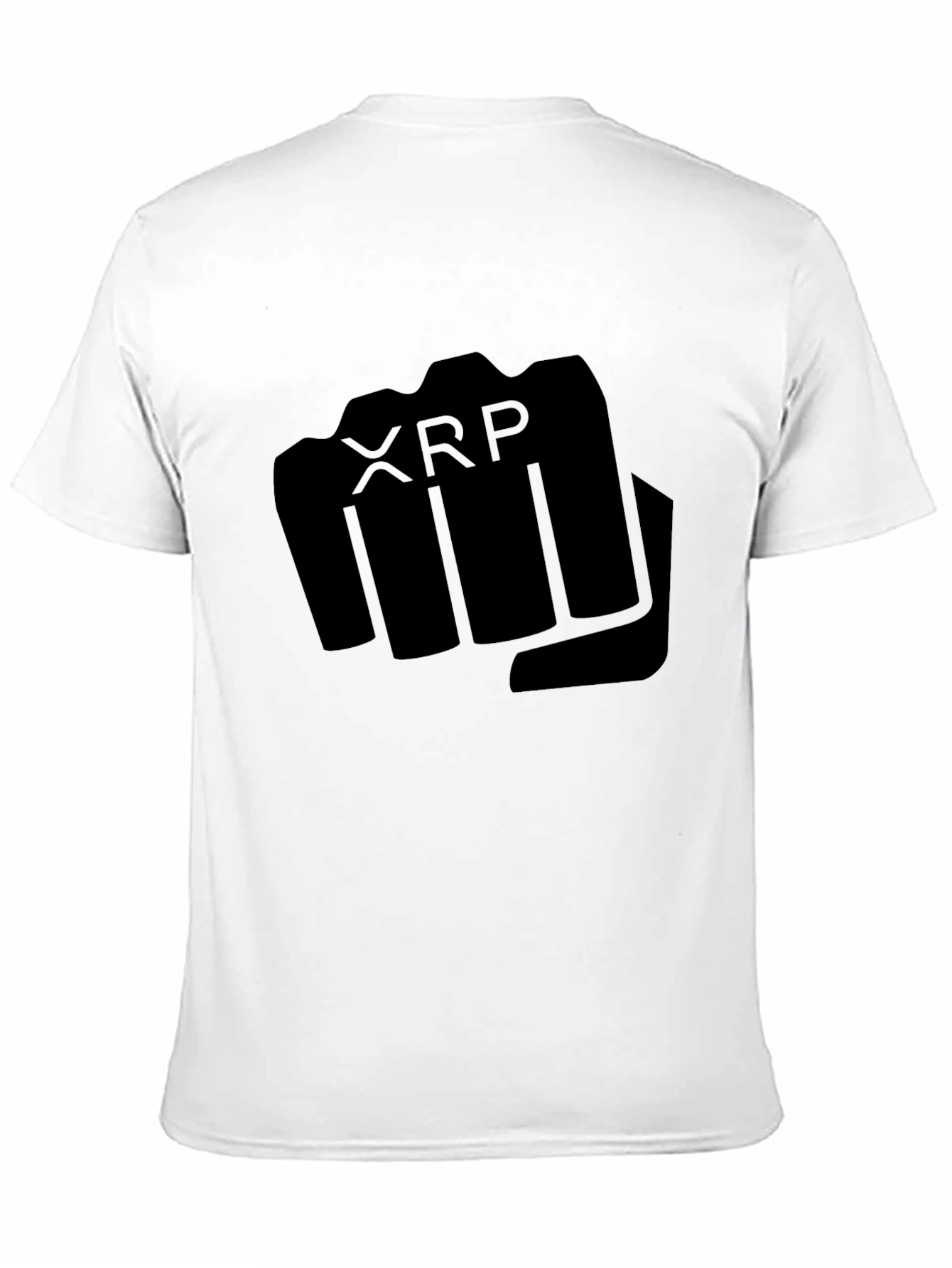 XRP Fist Black T-Shirt - Crypto Supporter Tee
