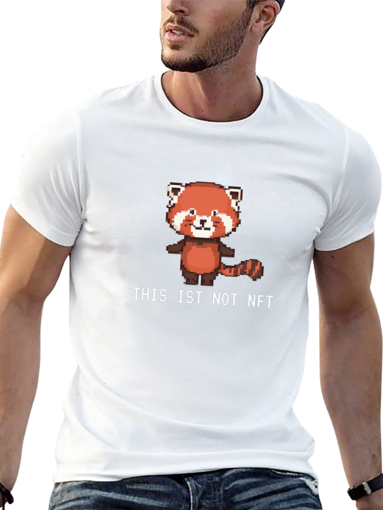 Pixel Red Panda Not NFT Graphic Tee
