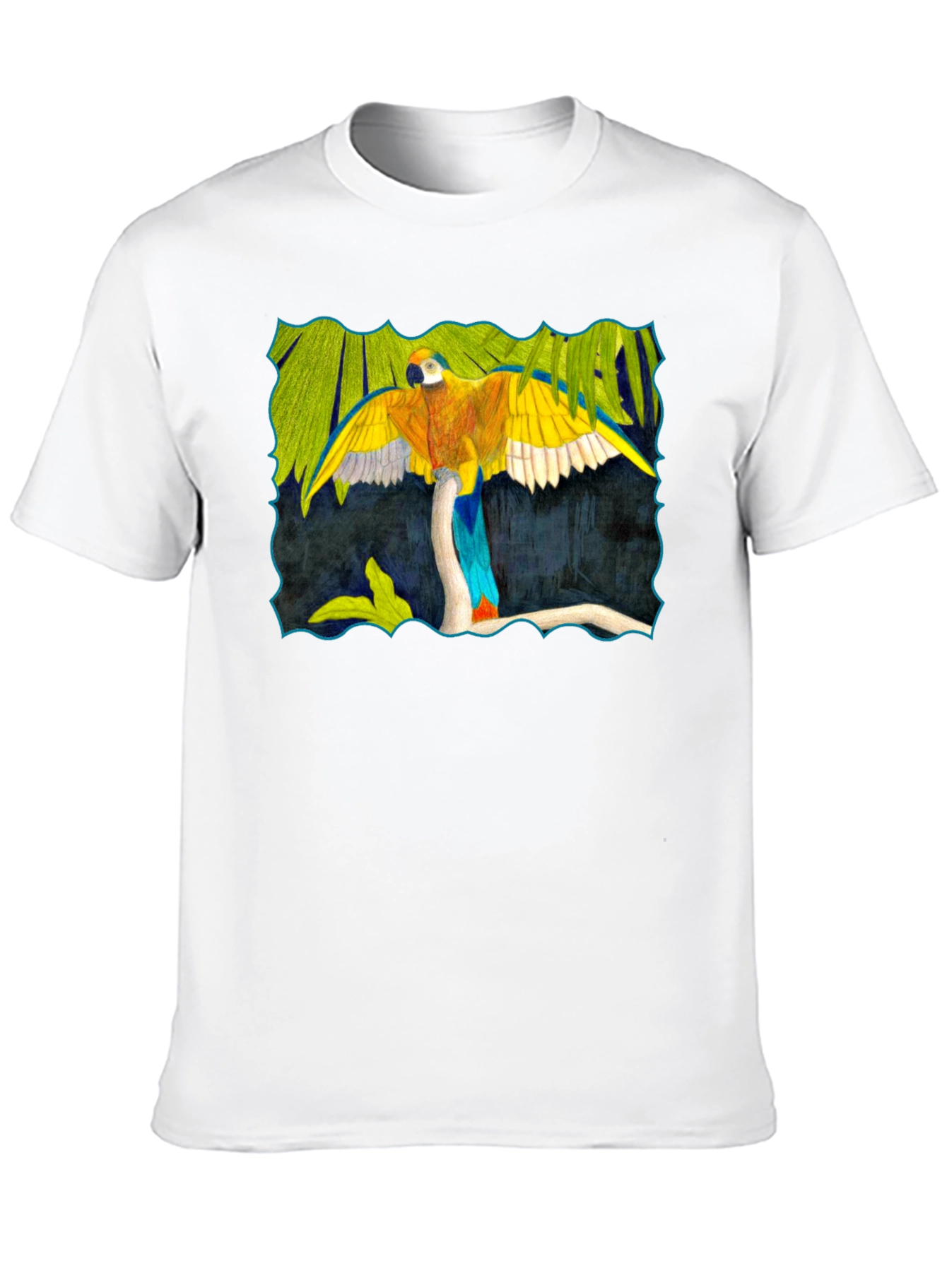 Parrot Graphic Black T-Shirt