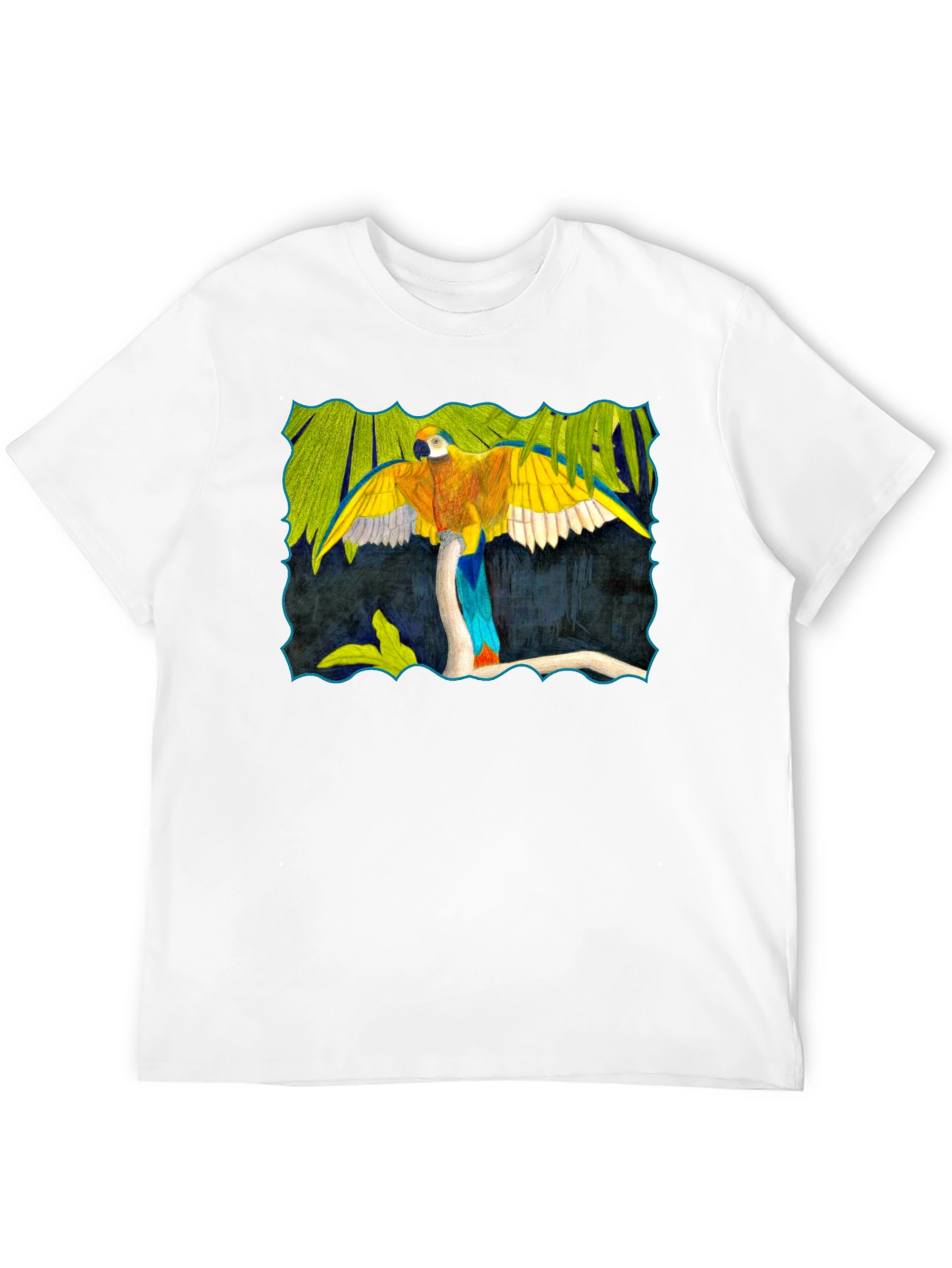 Parrot Graphic Black T-Shirt