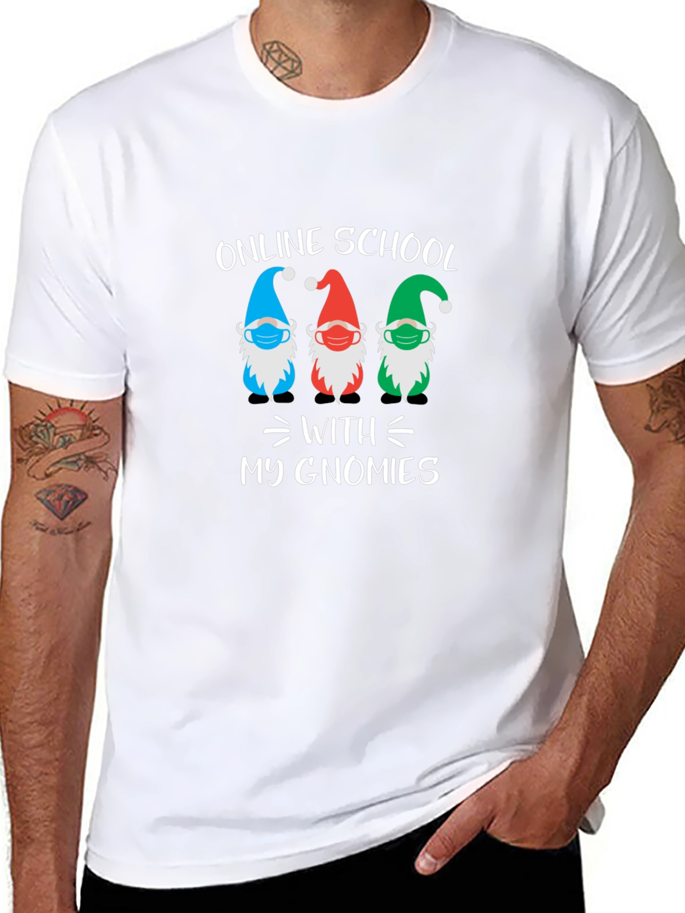 Online School With My Gnomies T-Shirt