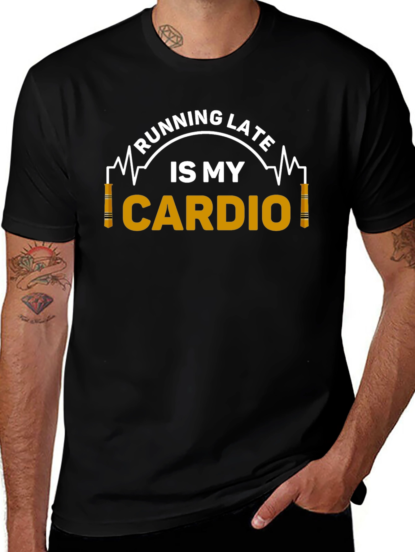 Running Late is My Cardio Graphic T-Shirt