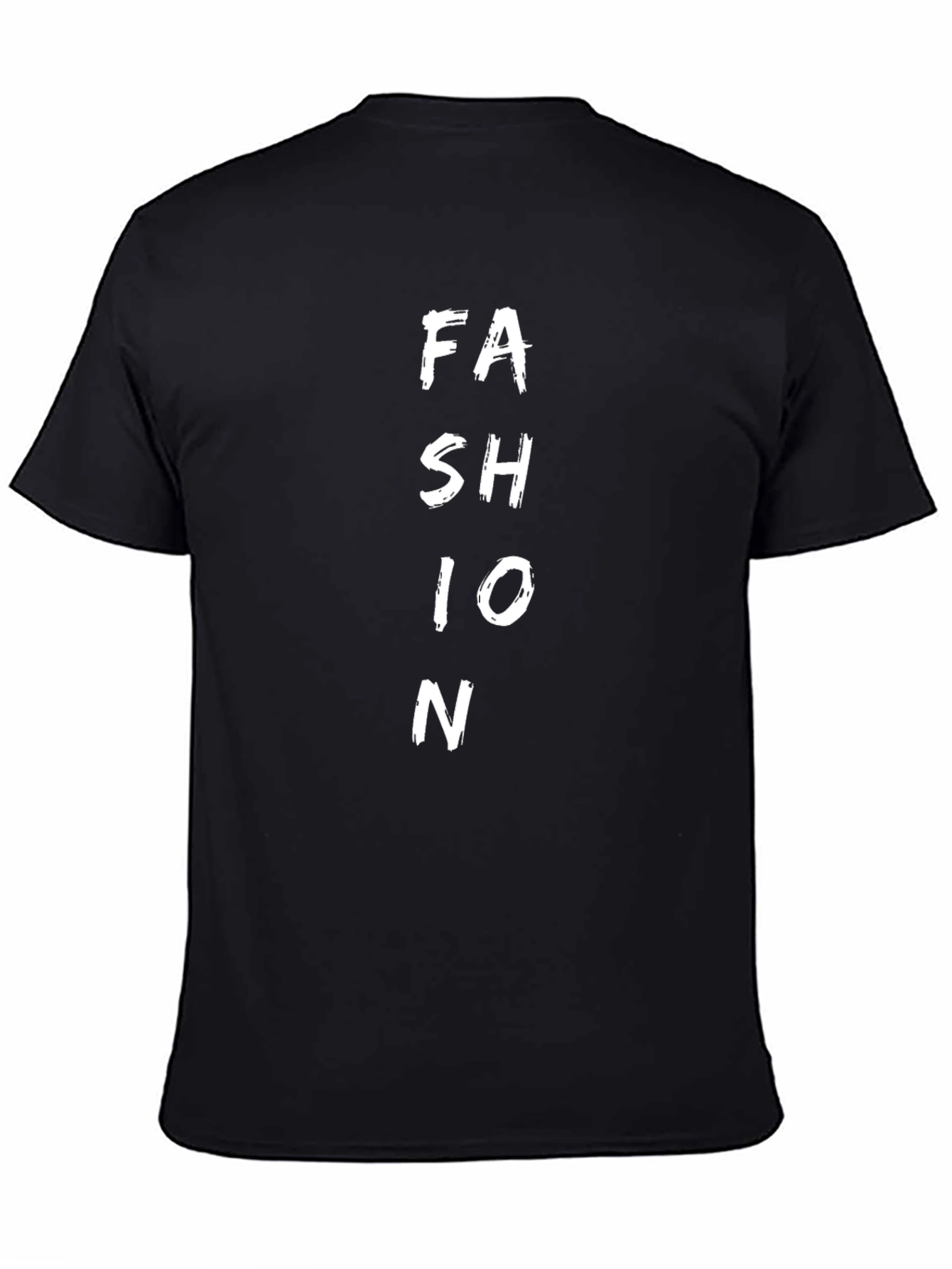 Fashion Graphic Print Black Tee