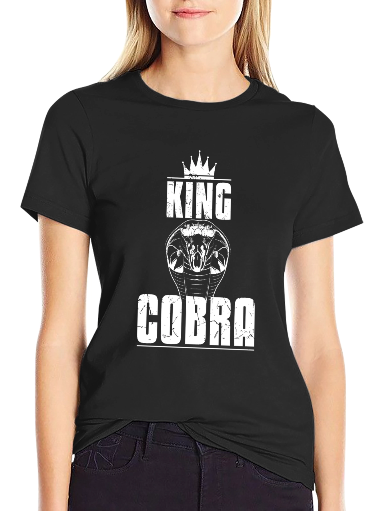 King Cobra Graphic T-Shirt - Mens Black Tee