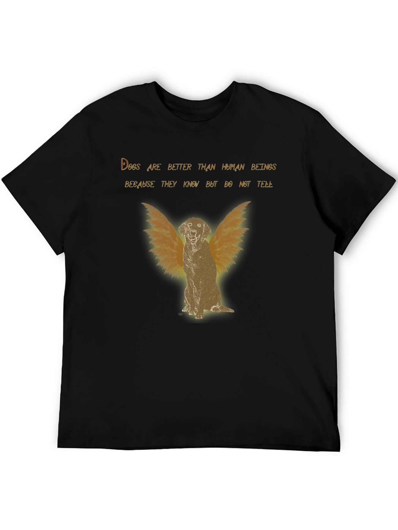 Dog Angel Graphic T-Shirt - Better Than Human