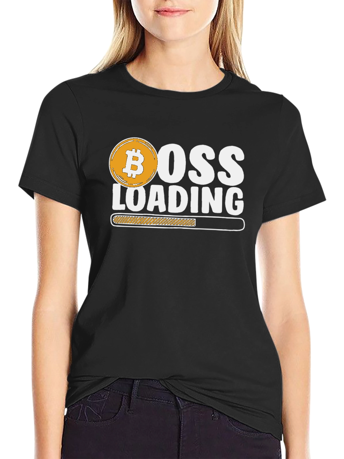 Bitcoin Boss Loading T-Shirt - Crypto Investor Tee