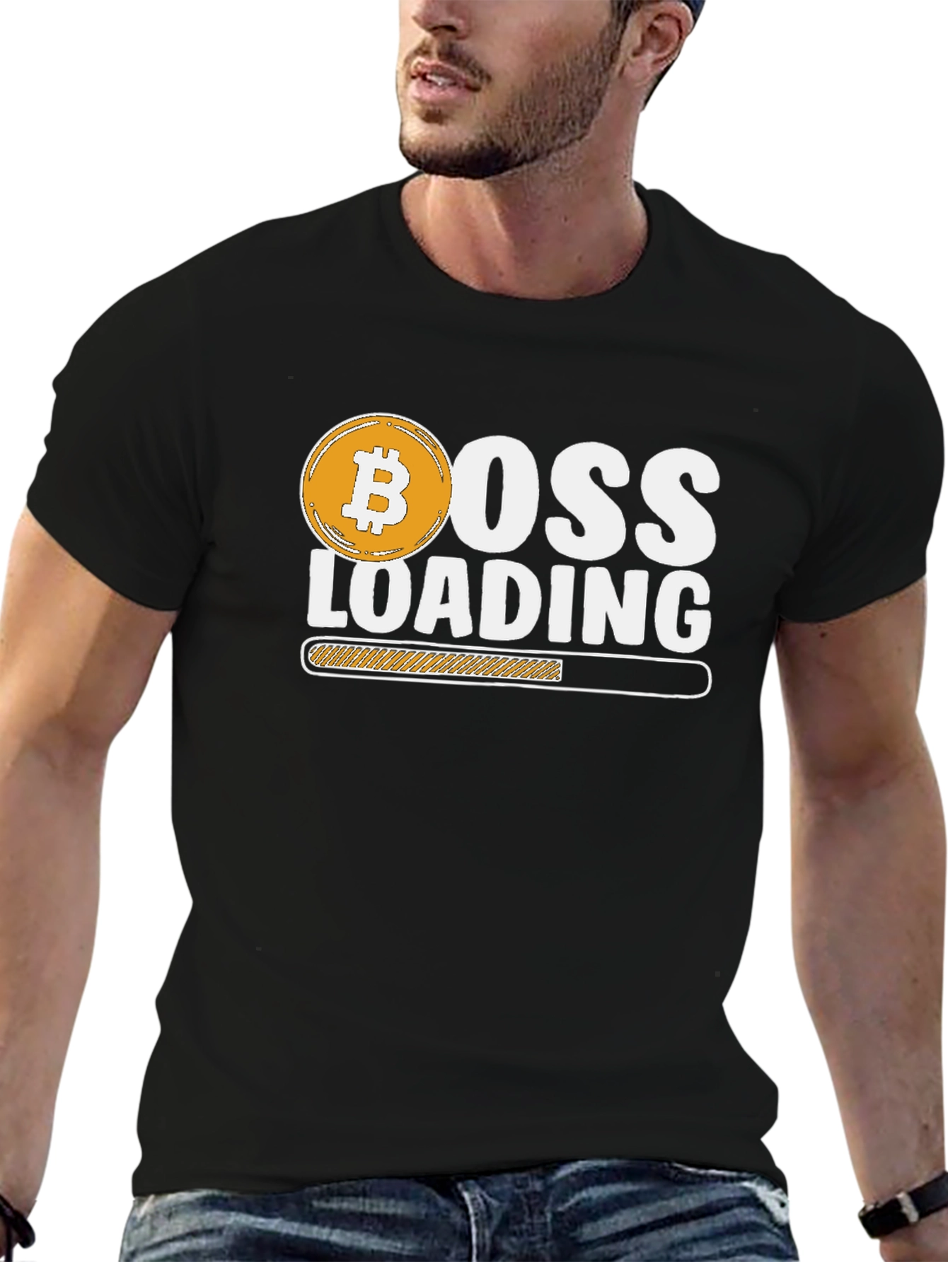 Bitcoin Boss Loading T-Shirt - Crypto Investor Tee