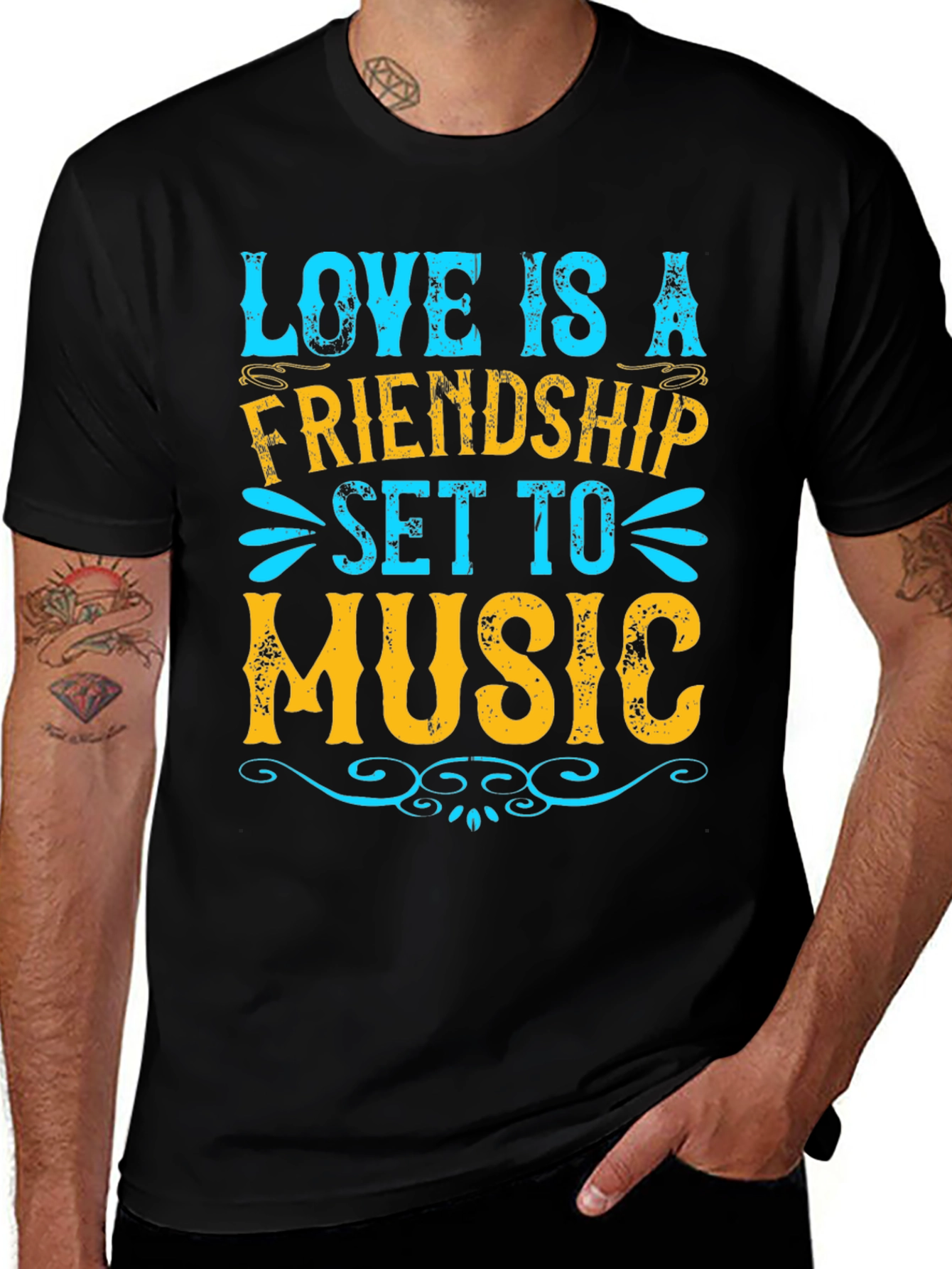 Love is Music Graphic T-Shirt