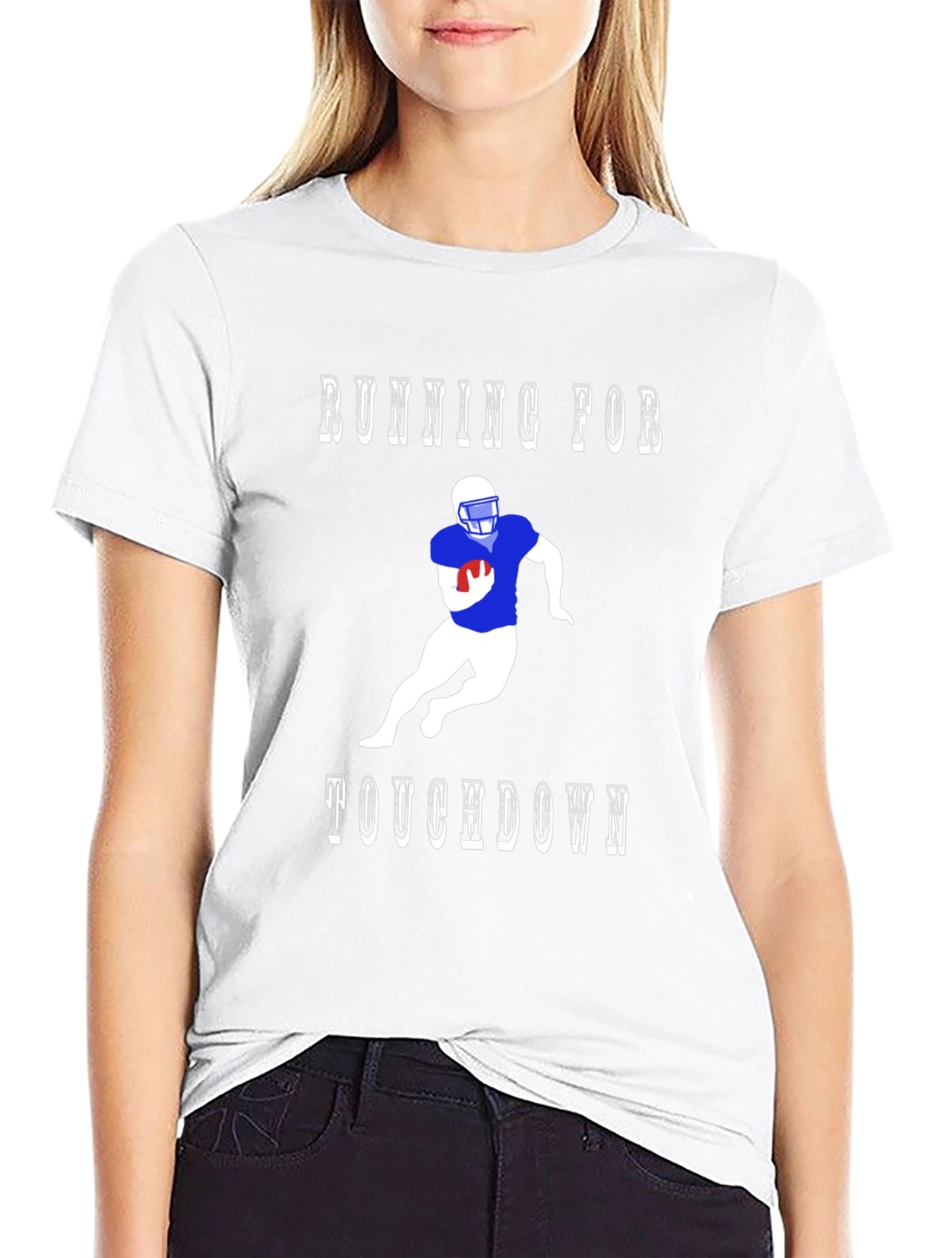 Running for Touchdown Graphic T-Shirt