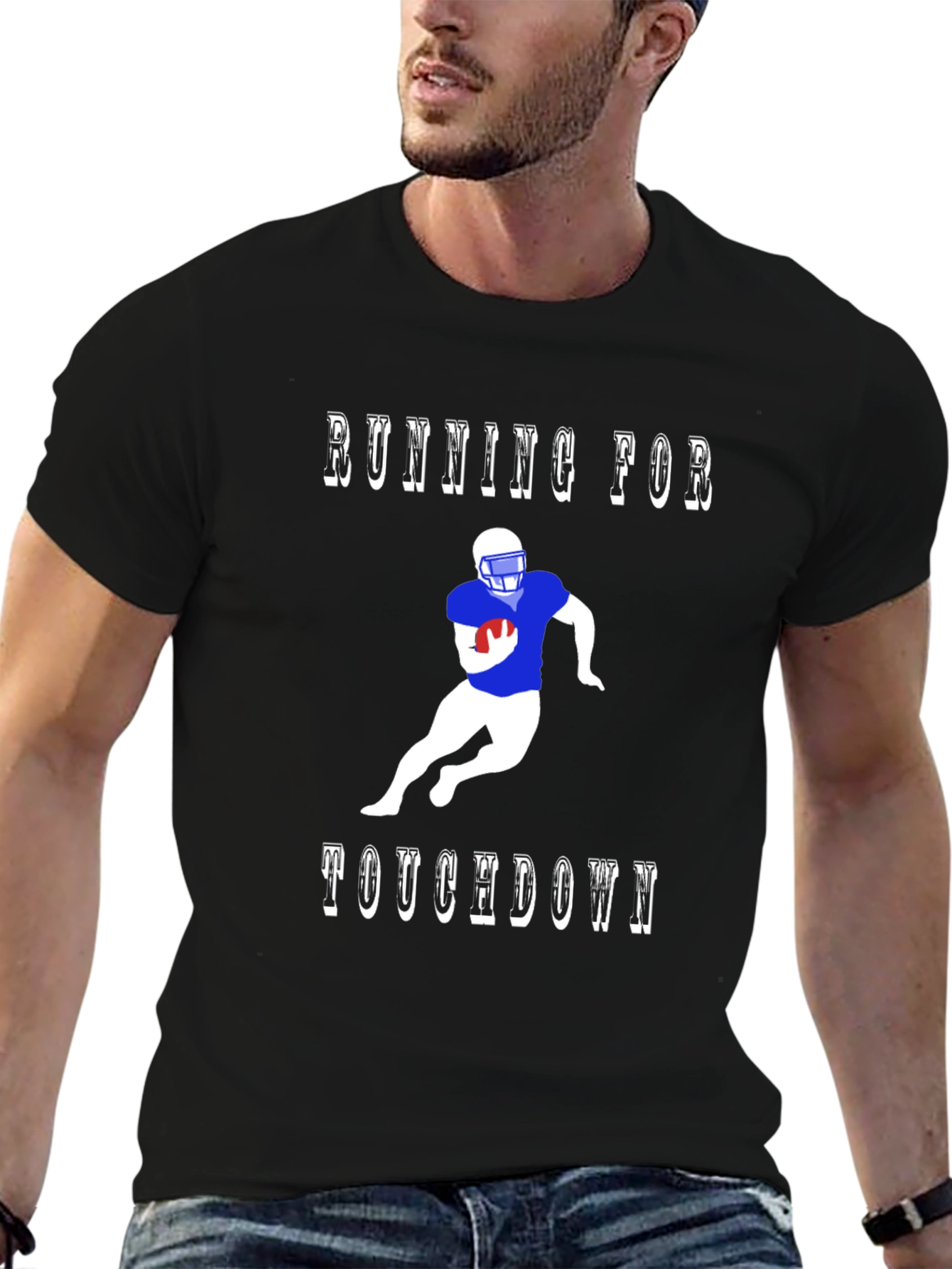 Running for Touchdown Graphic T-Shirt