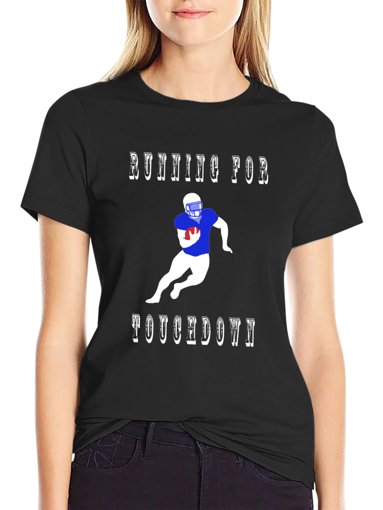 Running for Touchdown Graphic T-Shirt