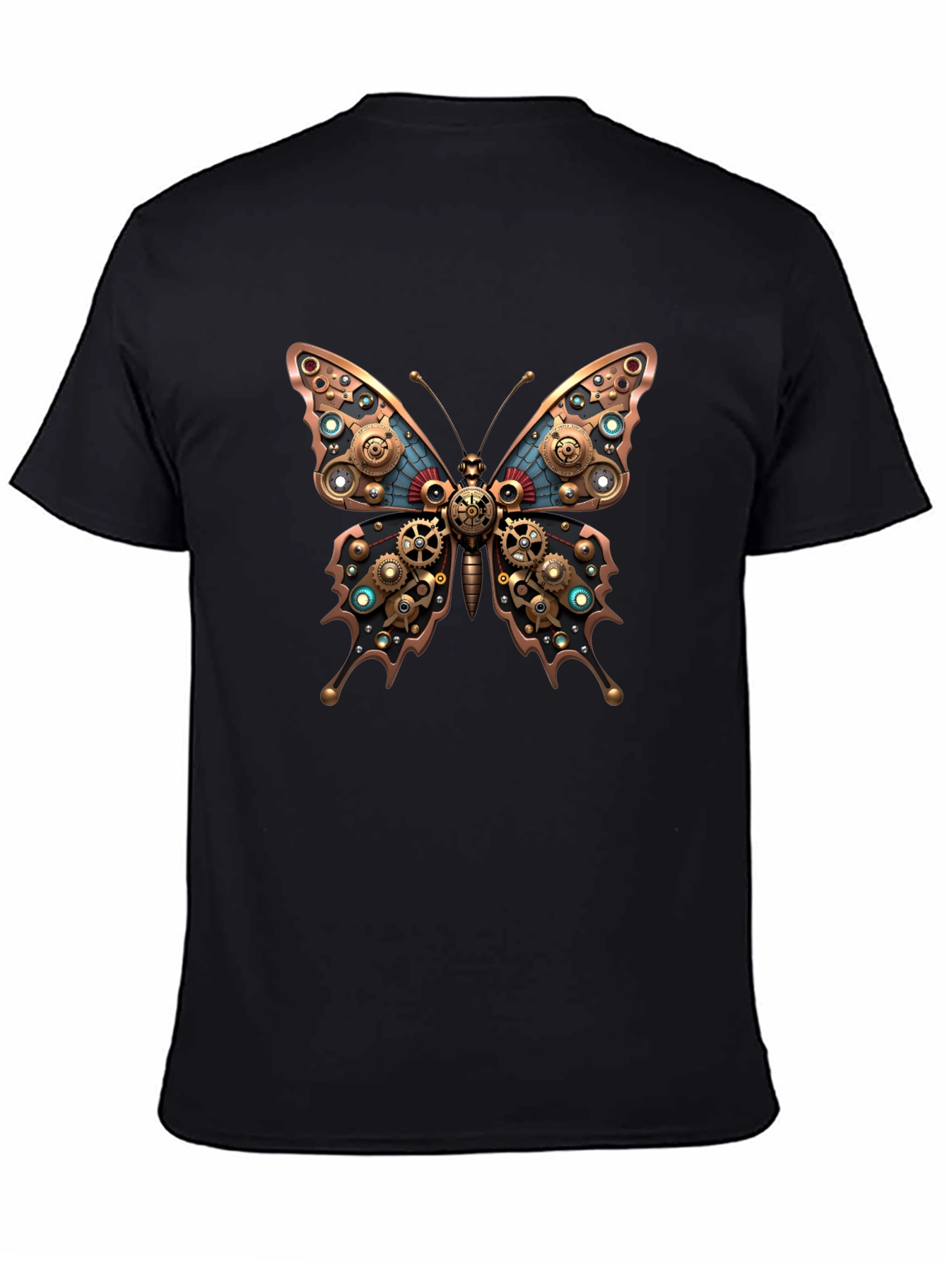 Steampunk Butterfly Graphic T-Shirt