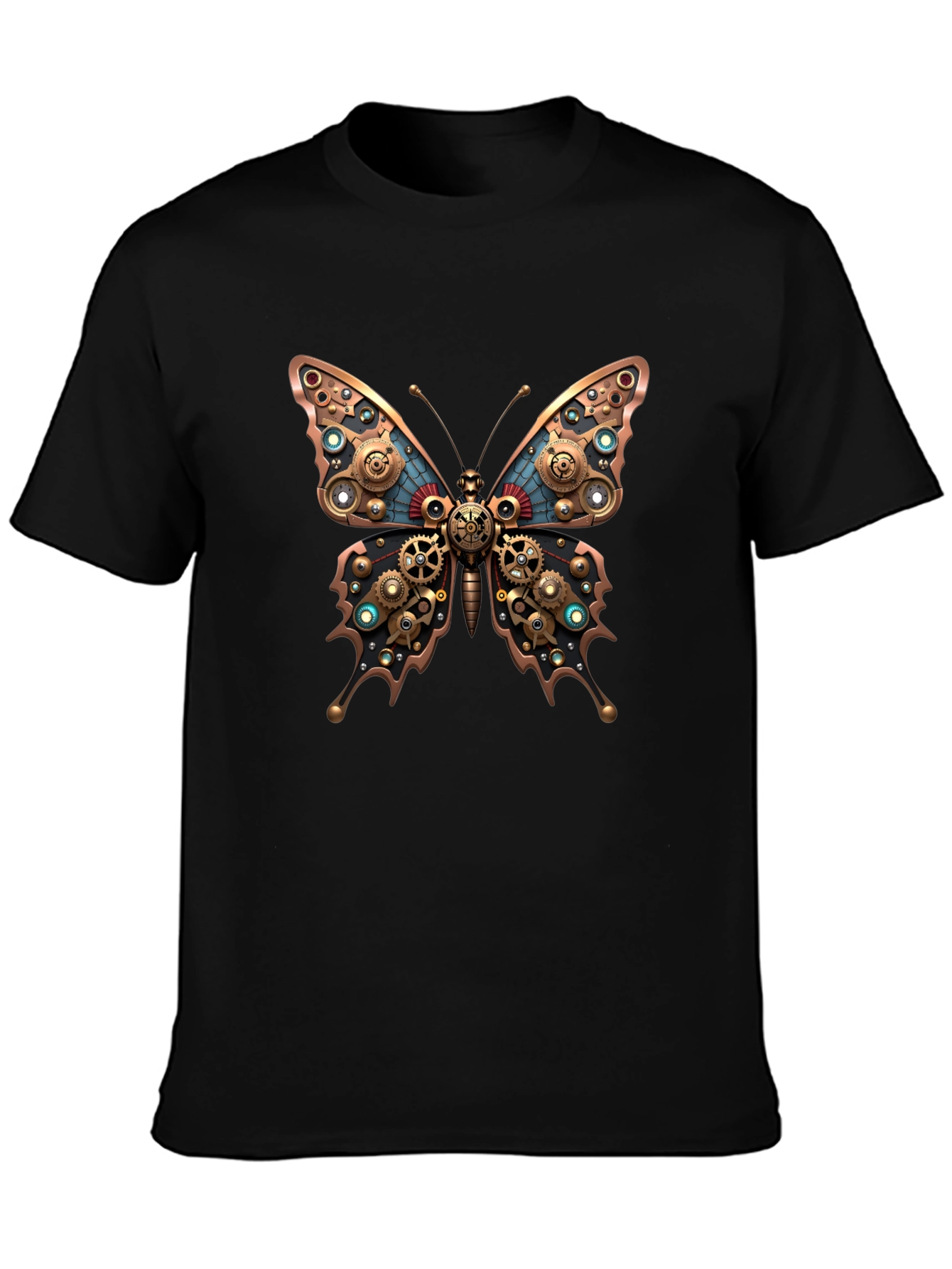 Steampunk Butterfly Graphic T-Shirt