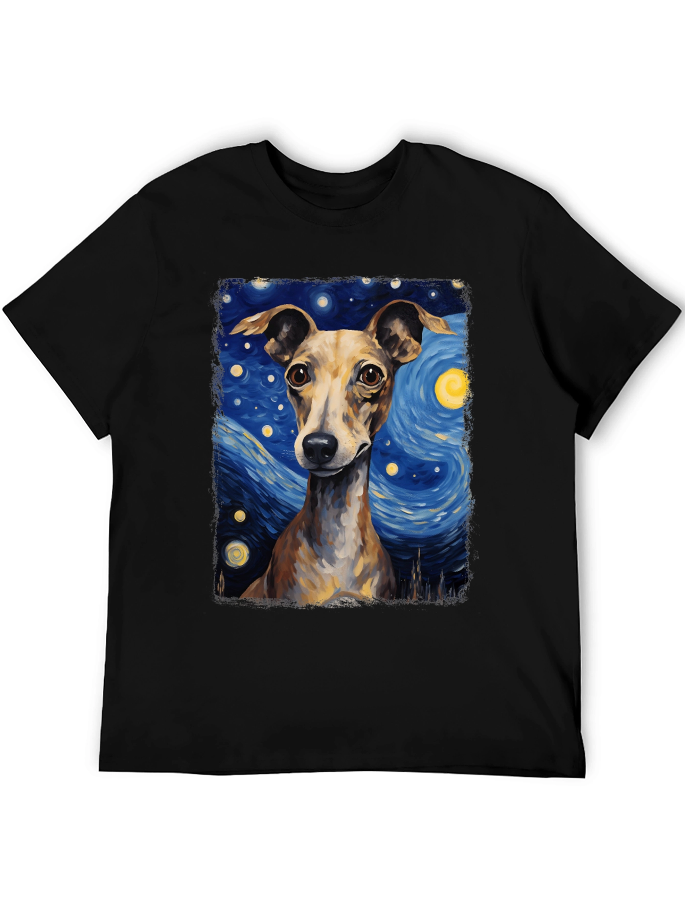 Starry Dog T-Shirt - Van Gogh Inspired Dog Tee