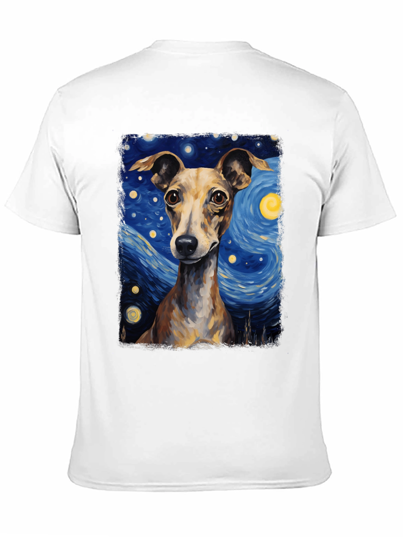 Starry Dog T-Shirt - Van Gogh Inspired Dog Tee