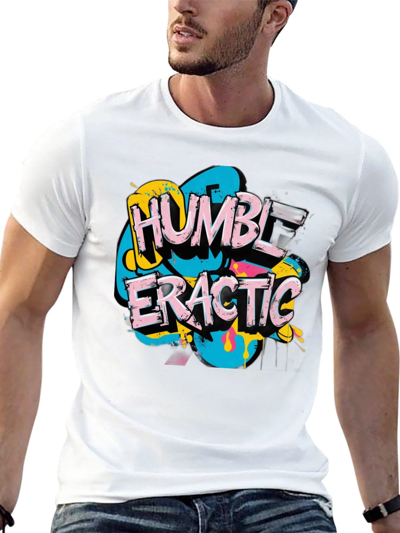 Humble Eratic Graphic T-Shirt - Mens Black Tee