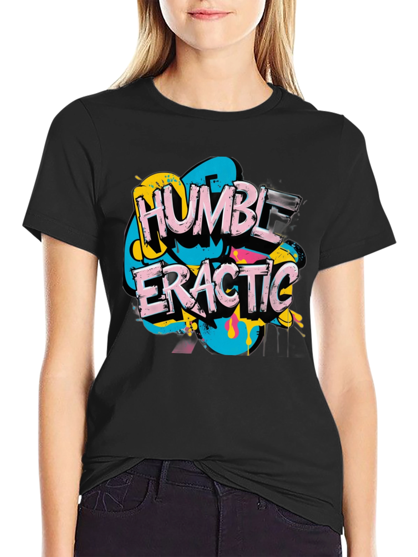 Humble Eratic Graphic T-Shirt - Mens Black Tee