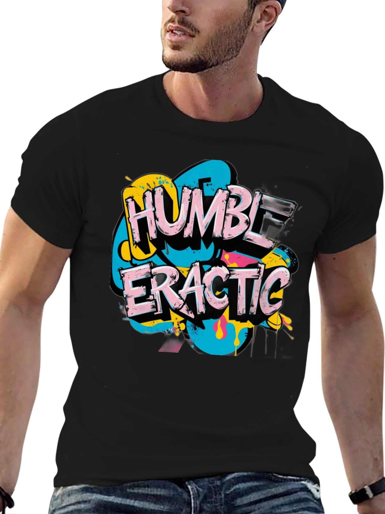 Humble Eratic Graphic T-Shirt - Mens Black Tee