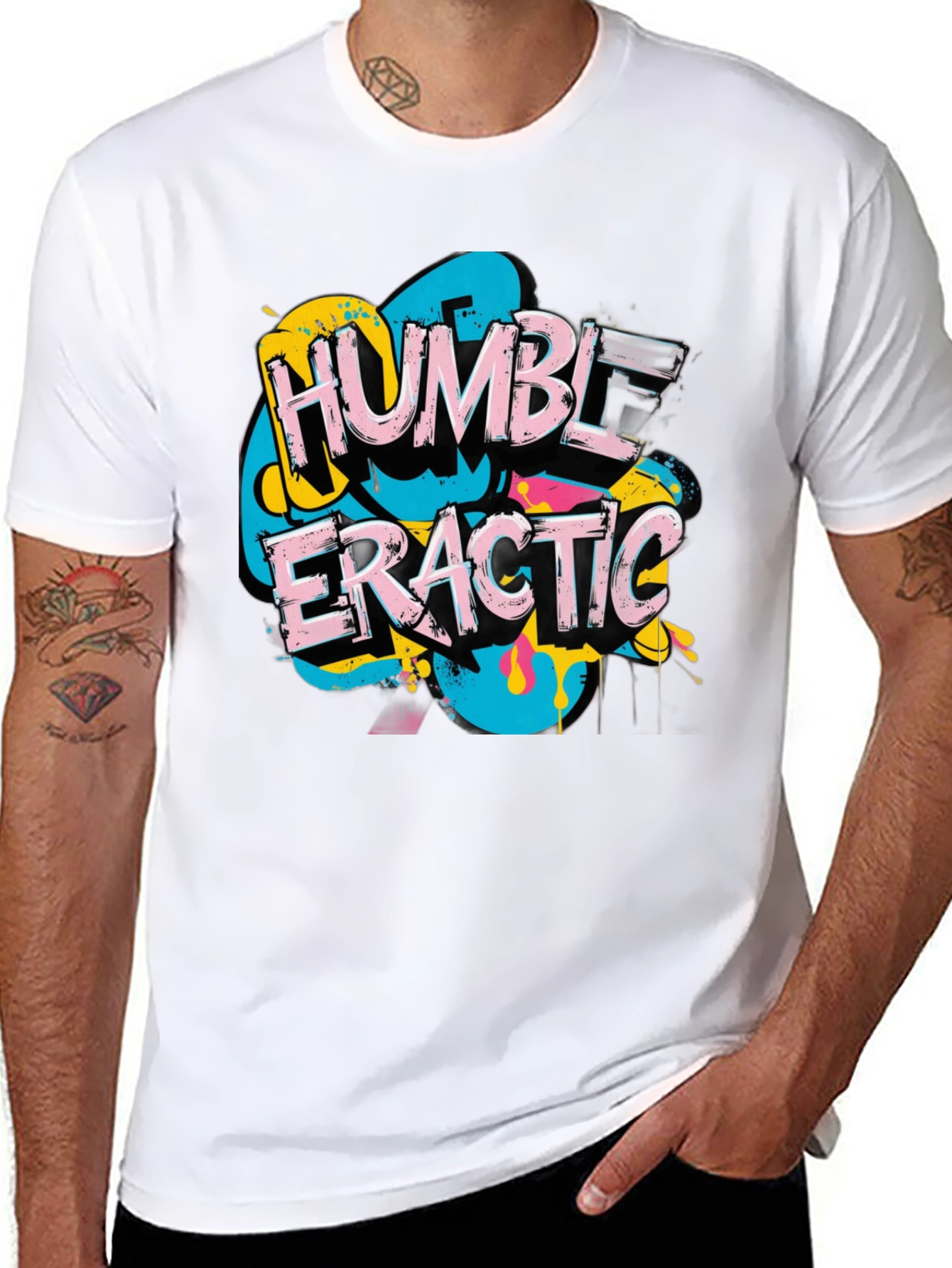 Humble Eratic Graphic T-Shirt - Mens Black Tee