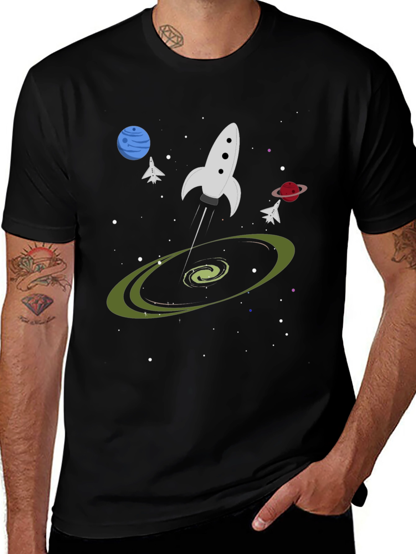 Space Adventure Graphic T-Shirt
