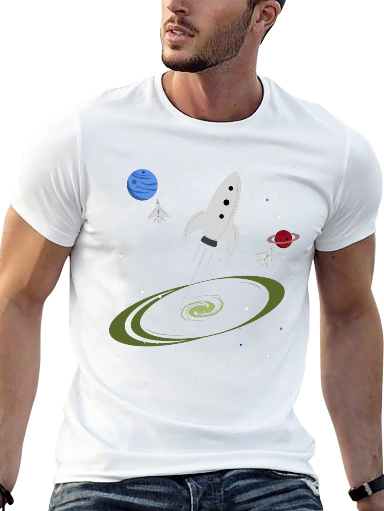 Space Adventure Graphic T-Shirt