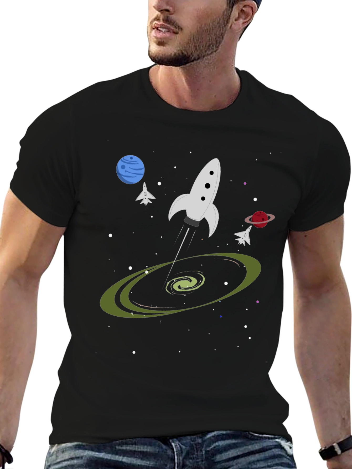 Space Adventure Graphic T-Shirt