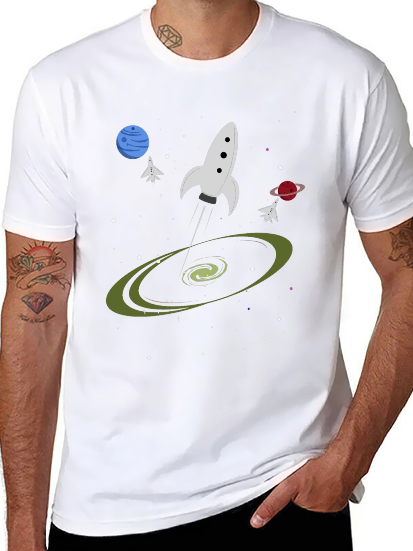 Space Adventure Graphic T-Shirt