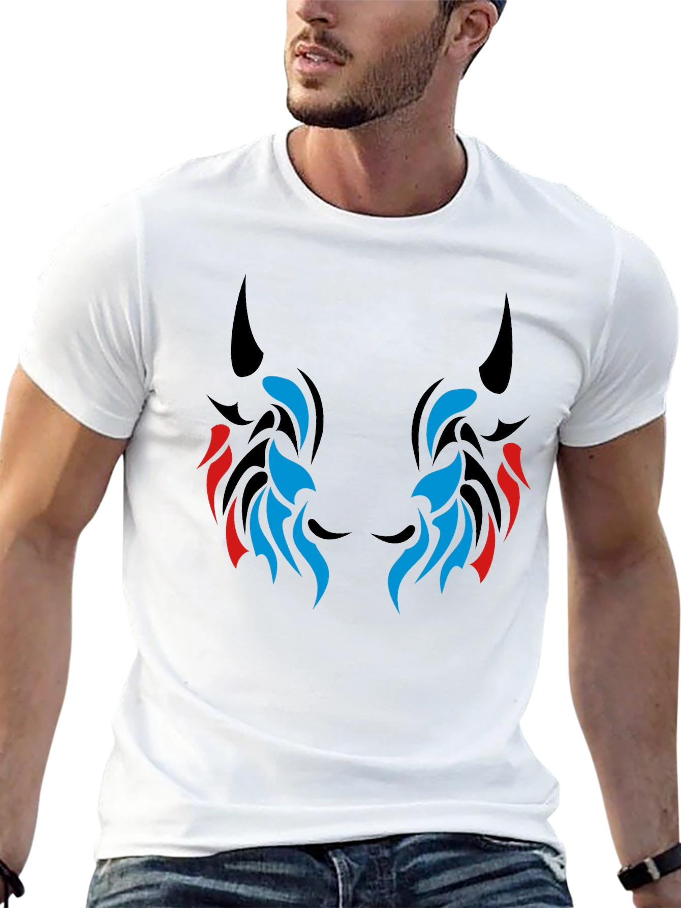 Tribal Graphic Black T-Shirt