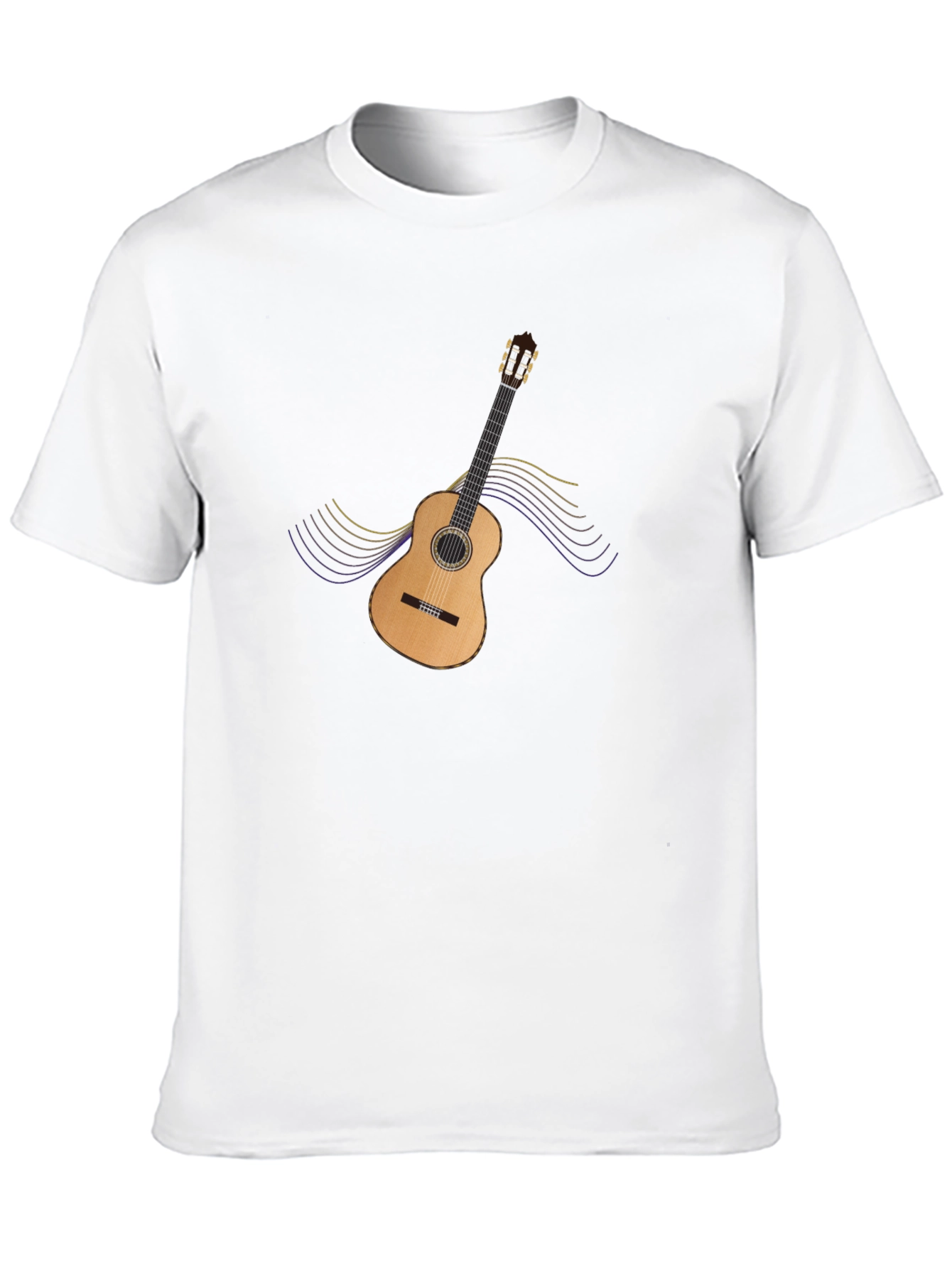 Guitar Graphic Black T-Shirt - Music Lovers Tee