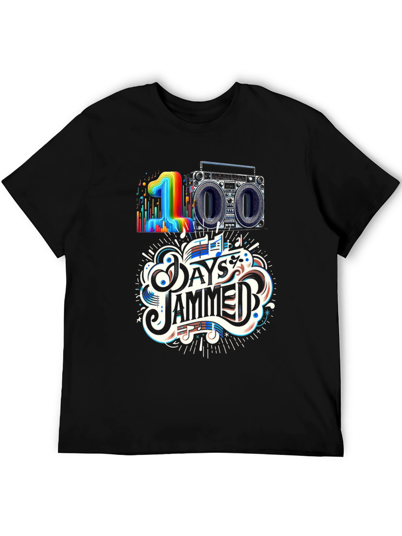 100 Days Jammed T-Shirt - Music Lover Tee