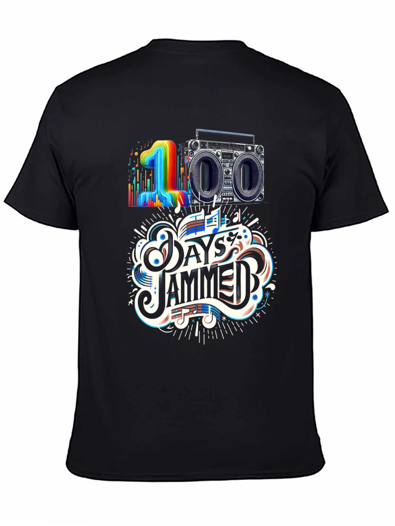 100 Days Jammed T-Shirt - Music Lover Tee