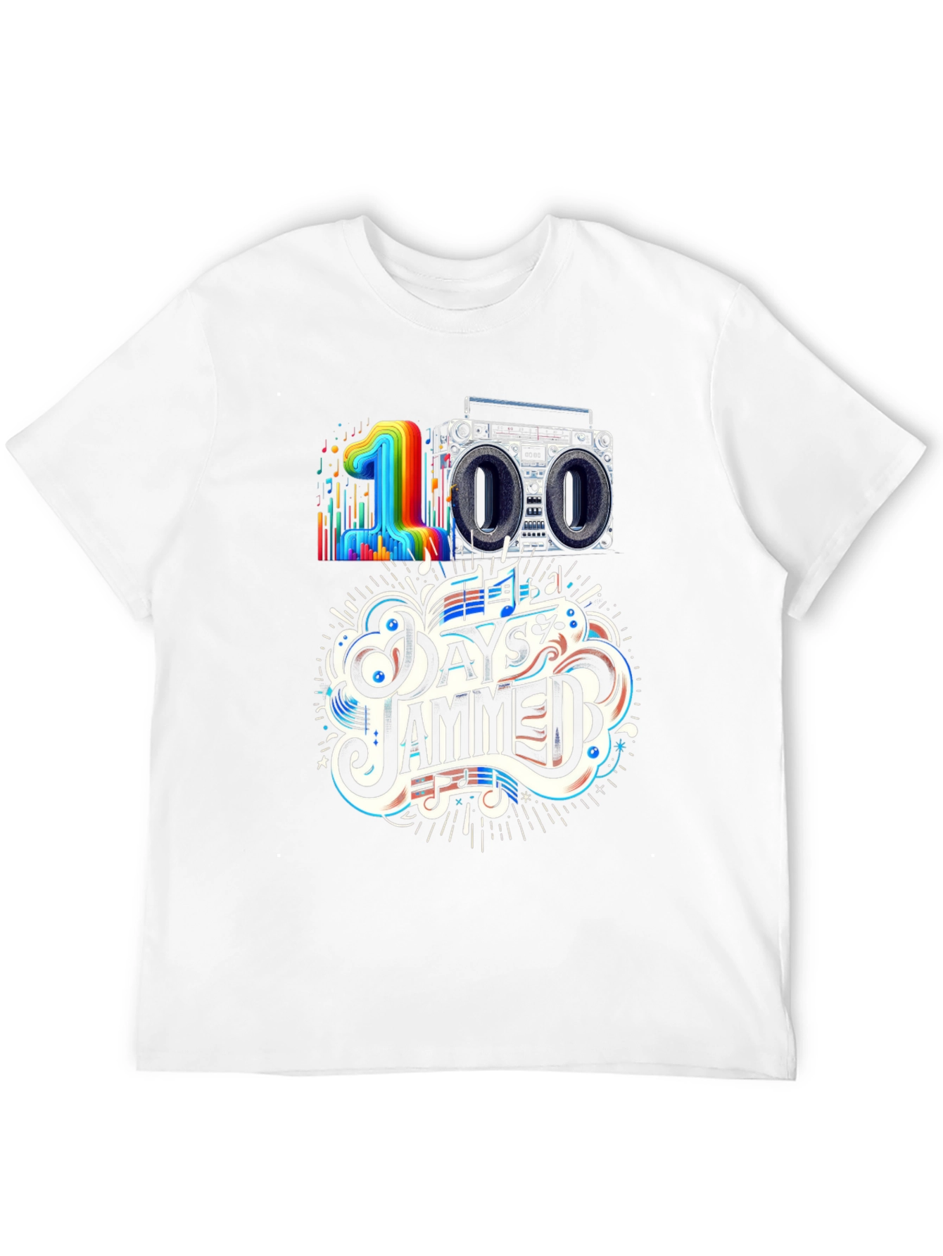 100 Days Jammed T-Shirt - Music Lover Tee