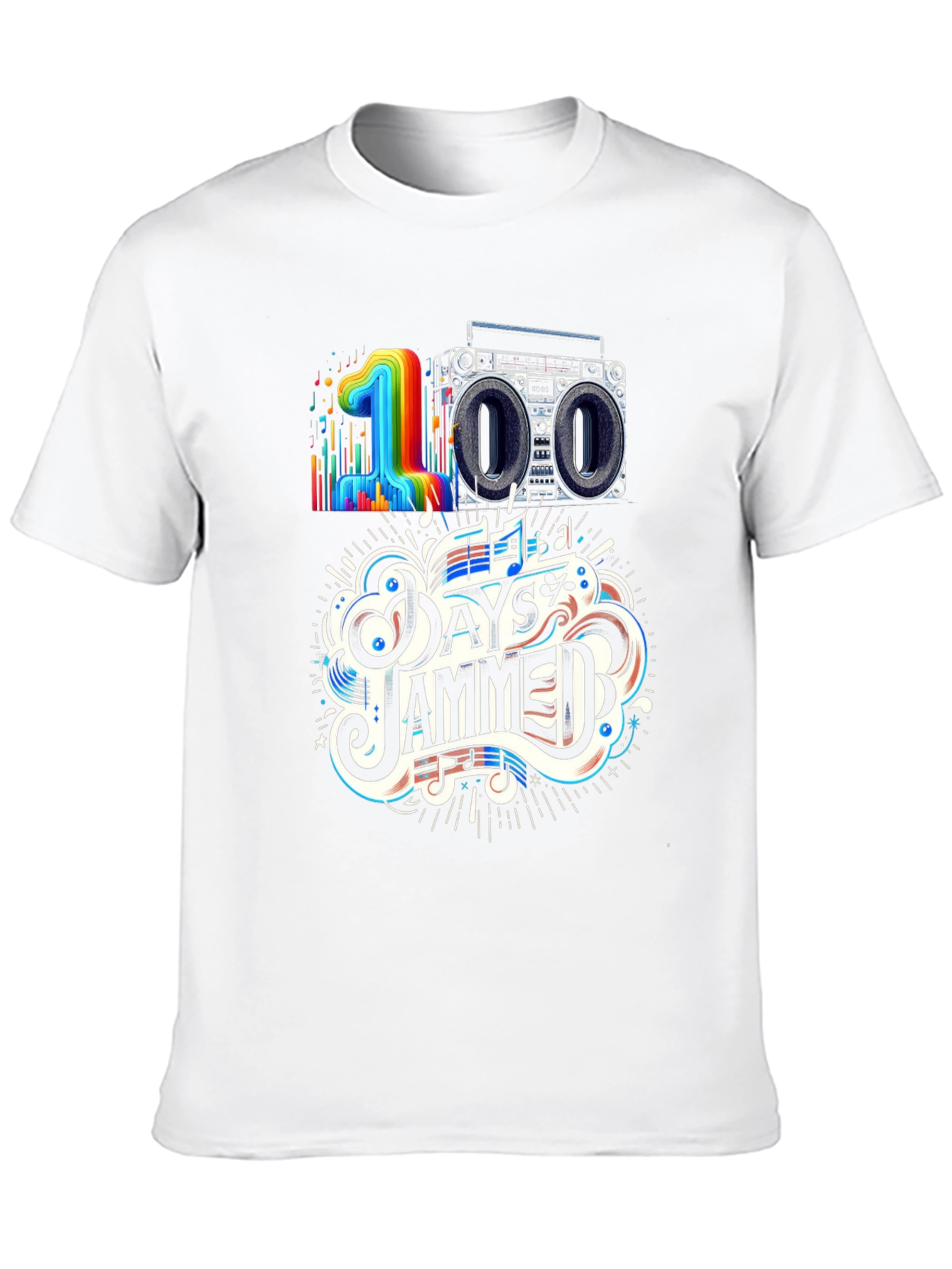 100 Days Jammed T-Shirt - Music Lover Tee