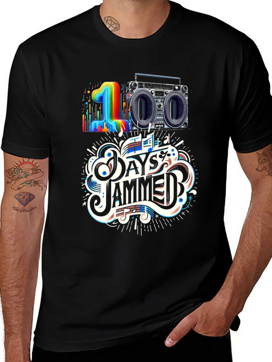 100 Days Jammed T-Shirt - Music Lover Tee