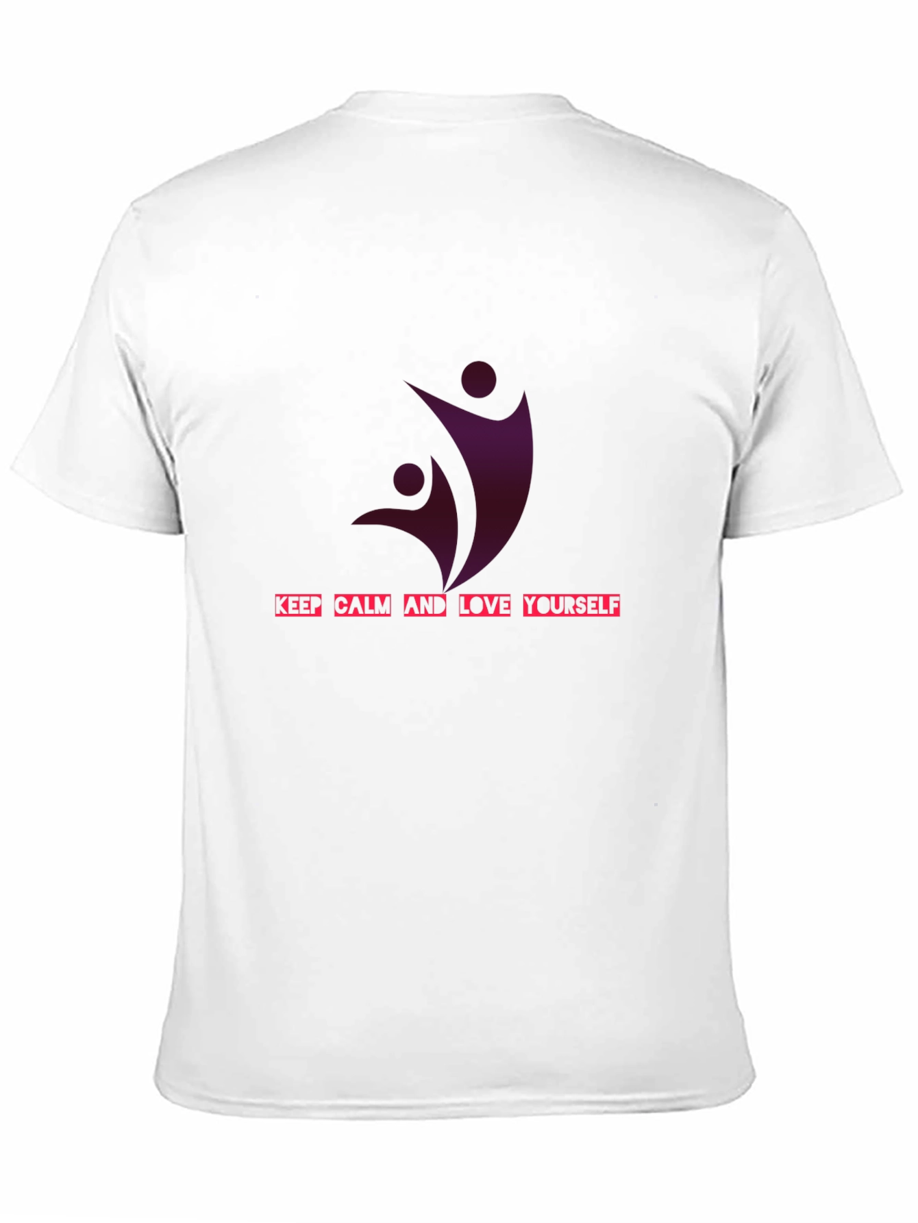 Keep Calm Love Yourself Graphic Tee - Black