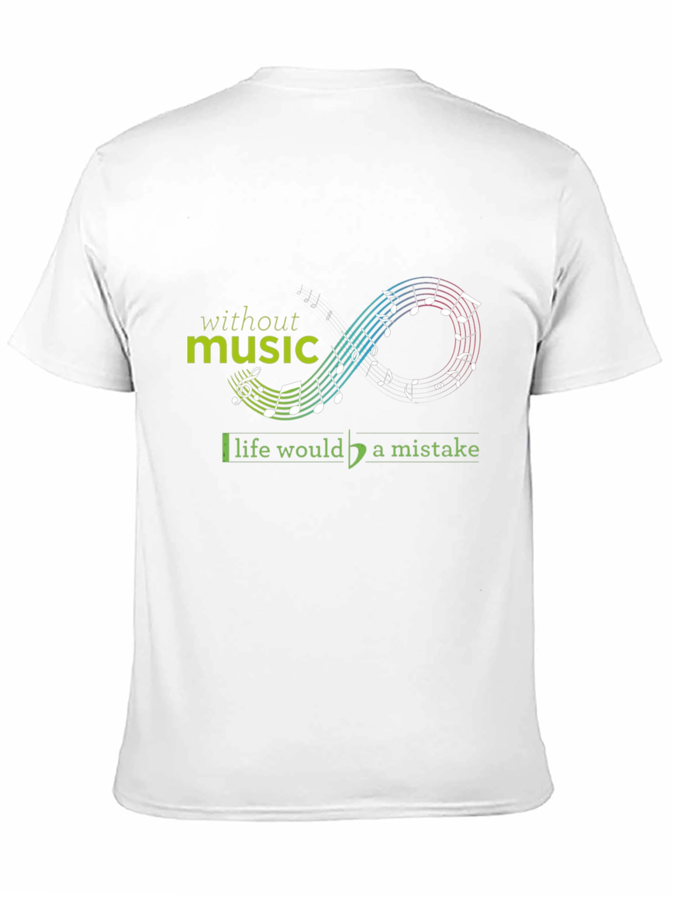 Music is Life Black Graphic Tee