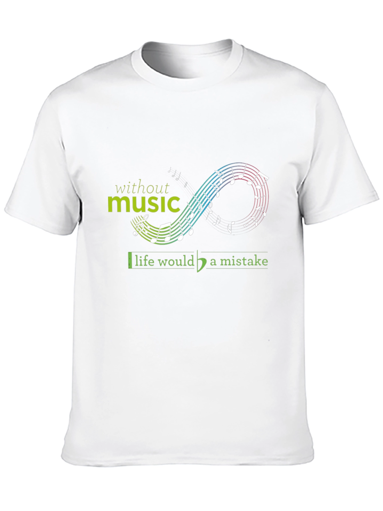 Music is Life Black Graphic Tee