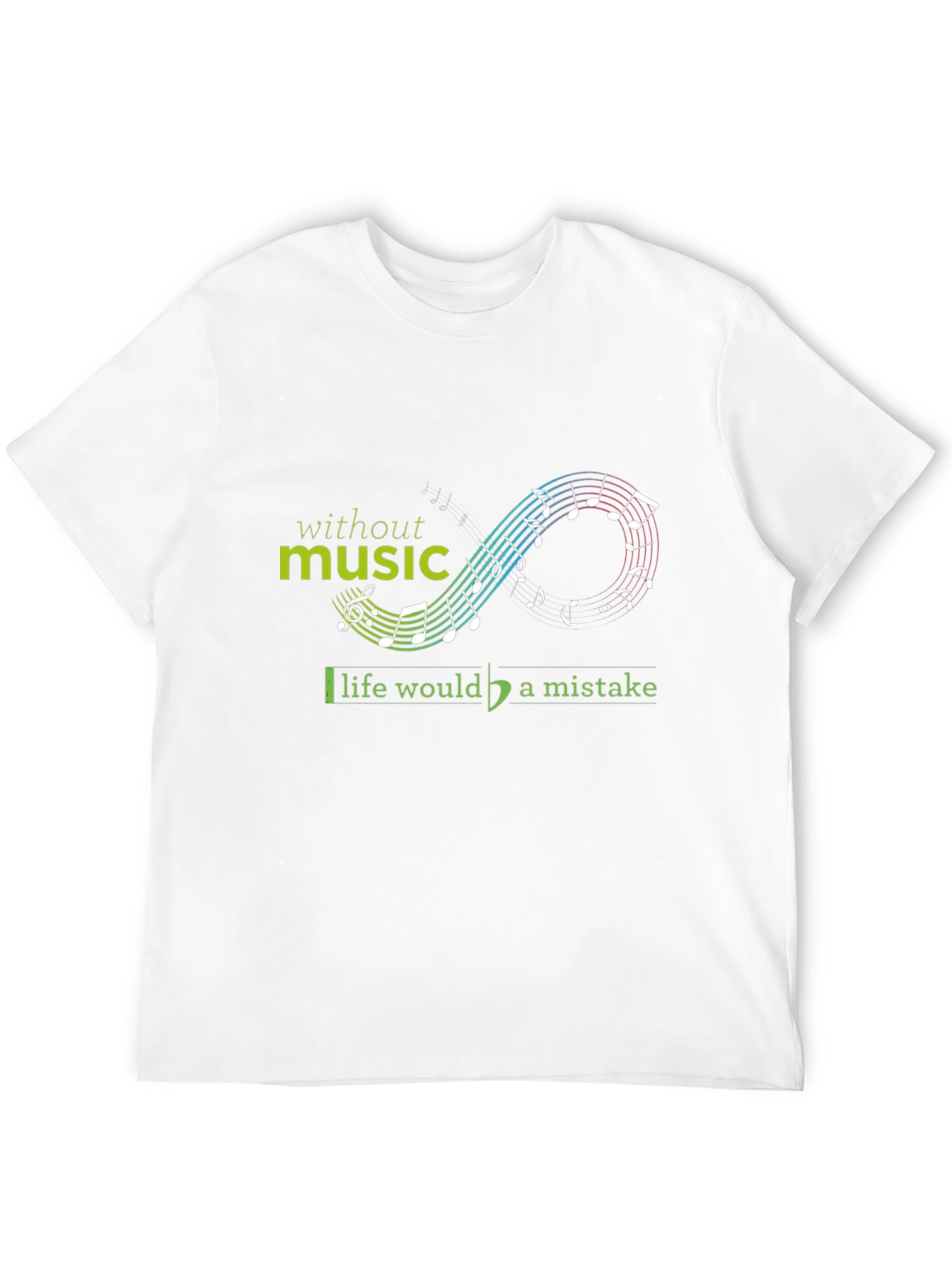 Music is Life Black Graphic Tee