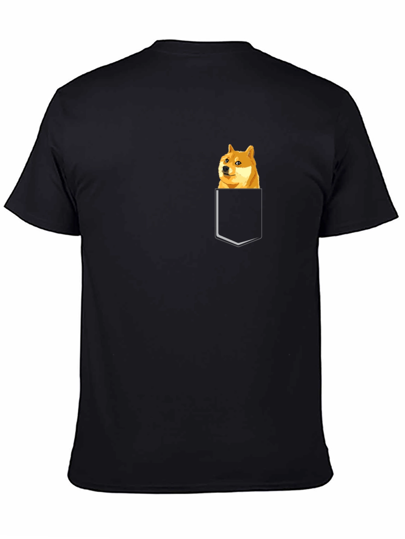 Doge Pocket T-Shirt - Meme Style