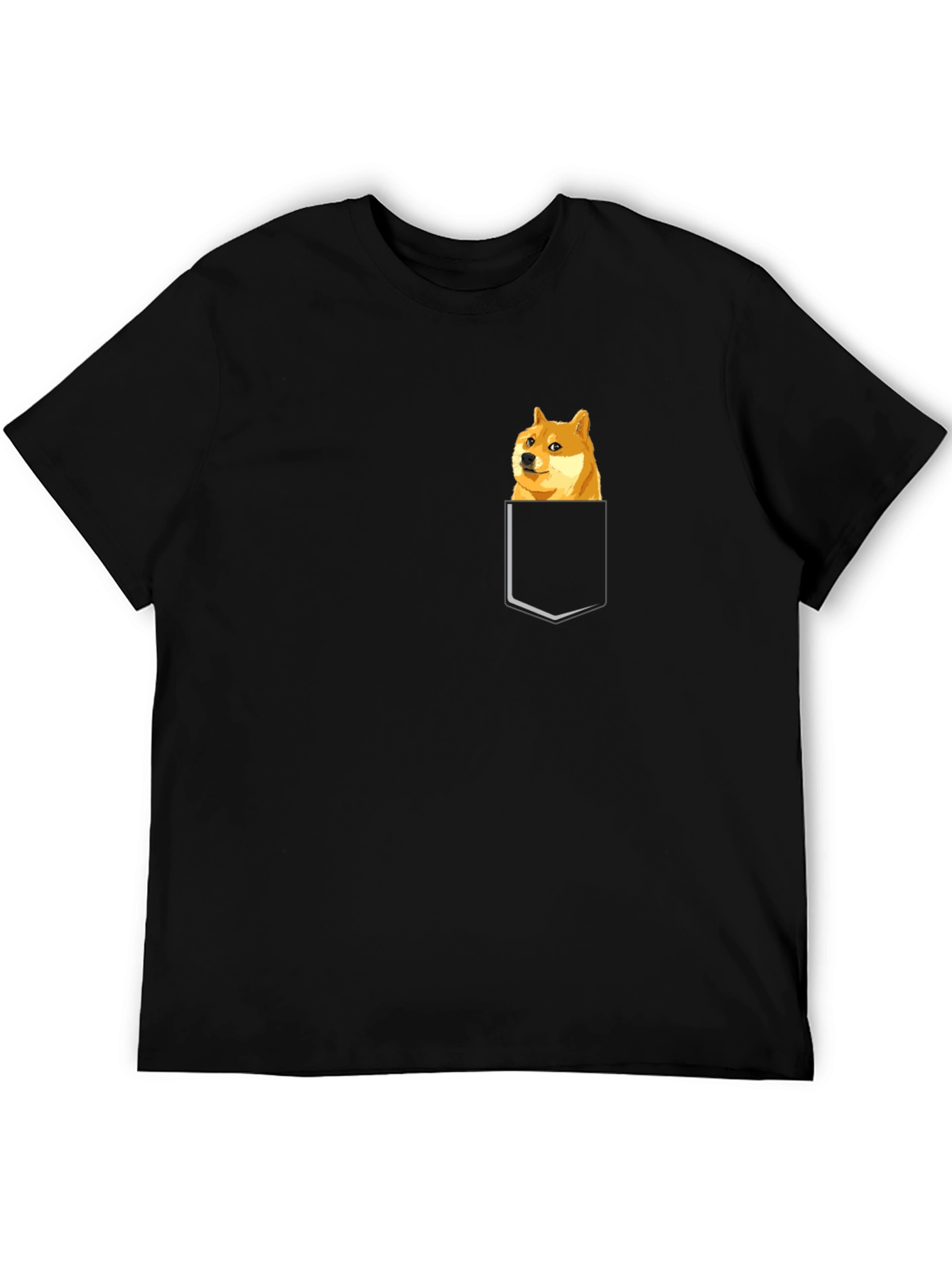 Doge Pocket T-Shirt - Meme Style