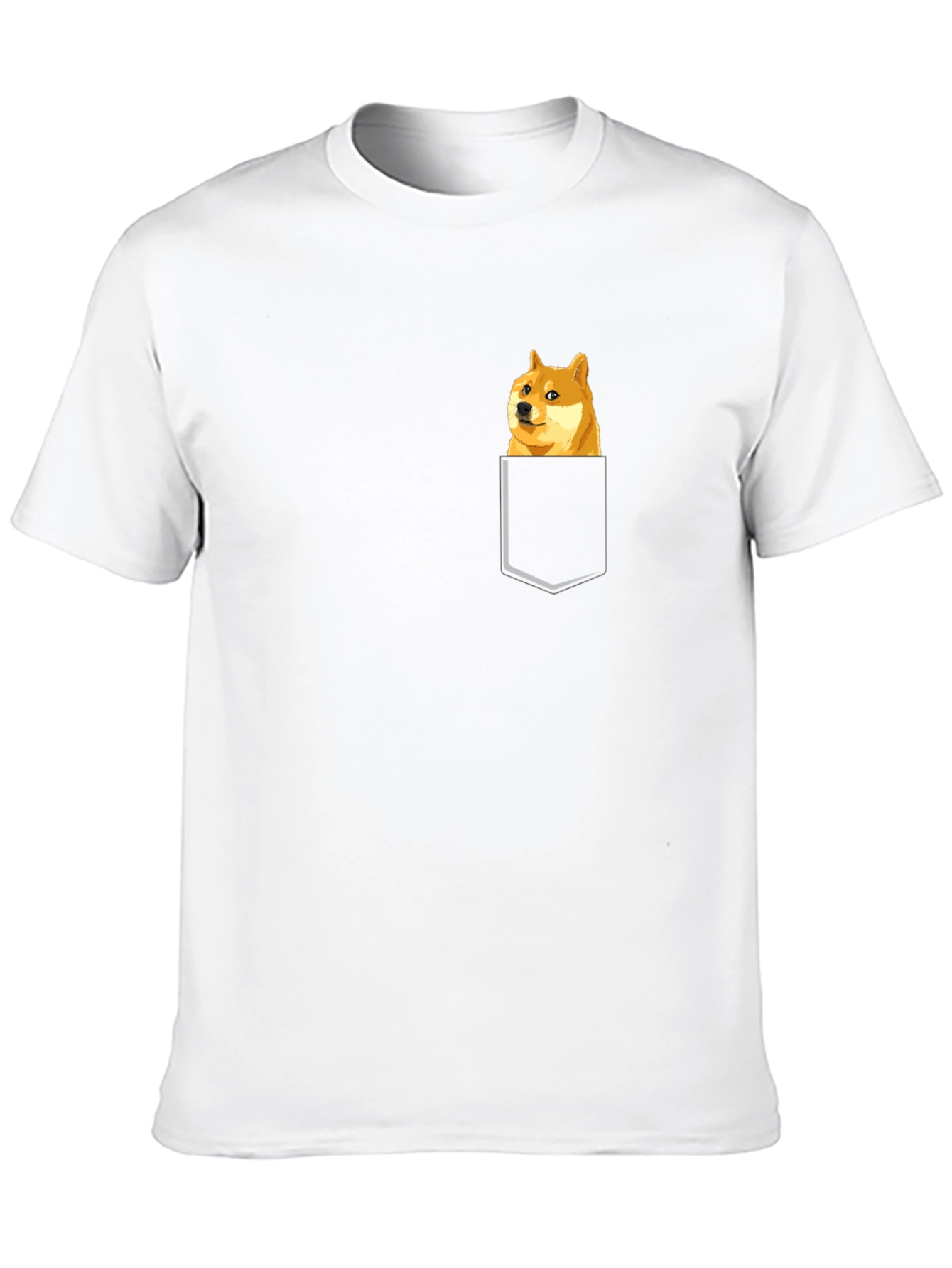 Doge Pocket T-Shirt - Meme Style