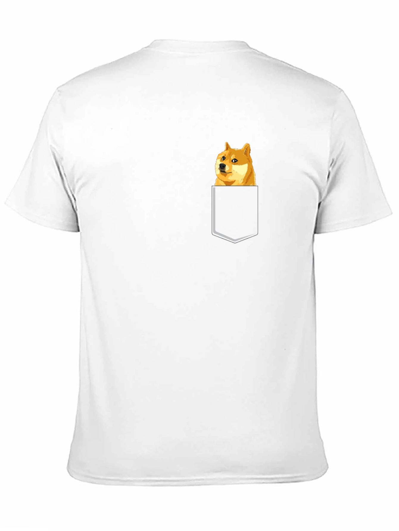 Doge Pocket T-Shirt - Meme Style