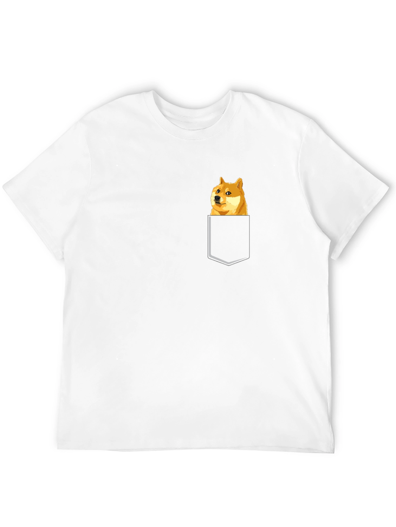 Doge Pocket T-Shirt - Meme Style