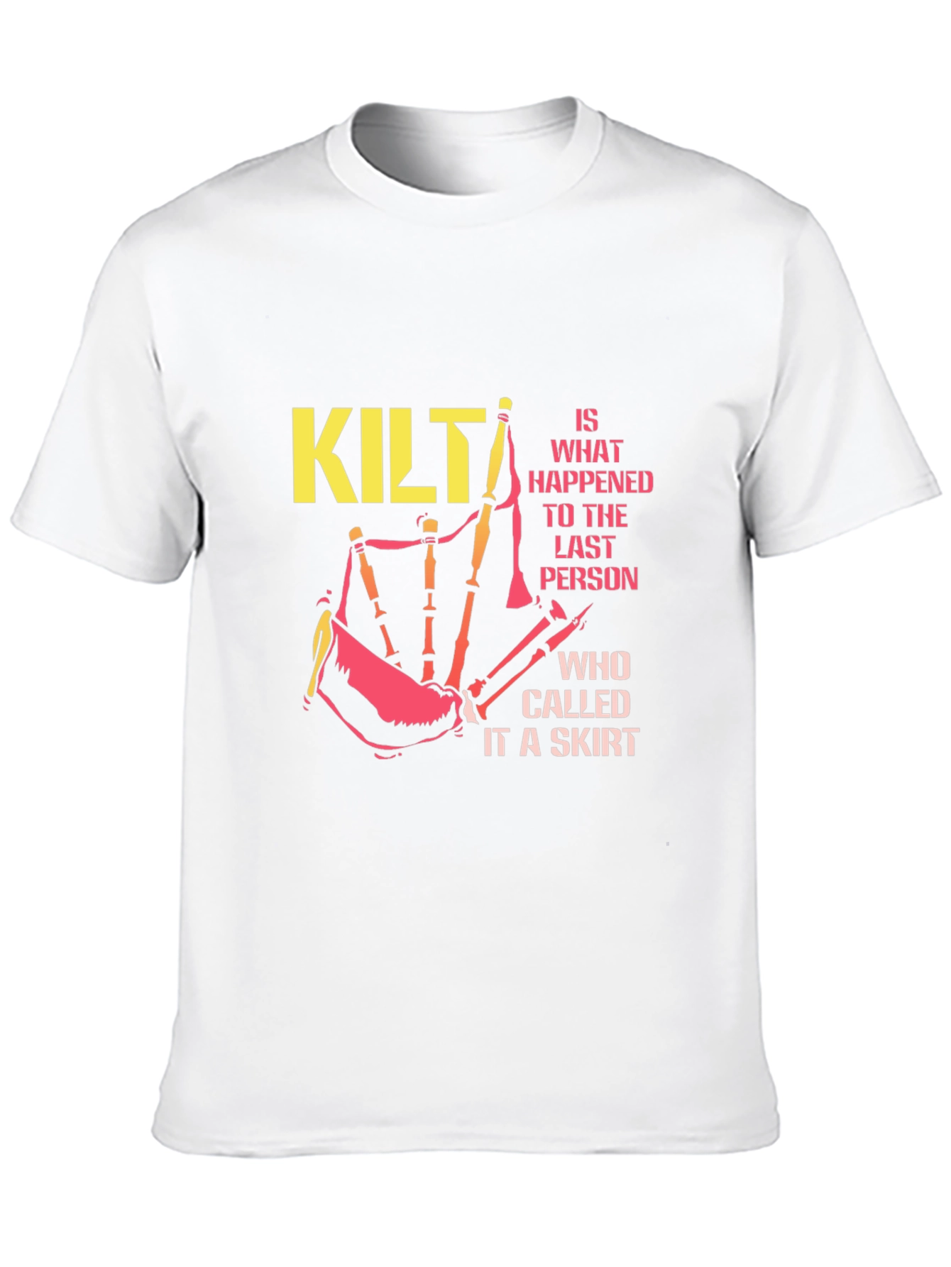 Kilt Warning Graphic Tee - Scottish Pride T-Shirt