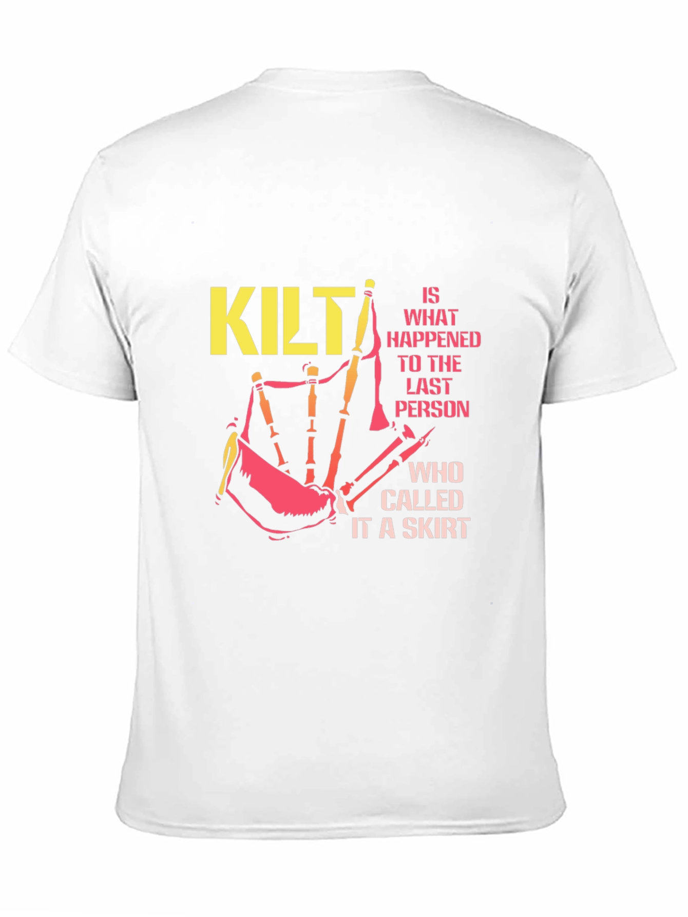 Kilt Warning Graphic Tee - Scottish Pride T-Shirt