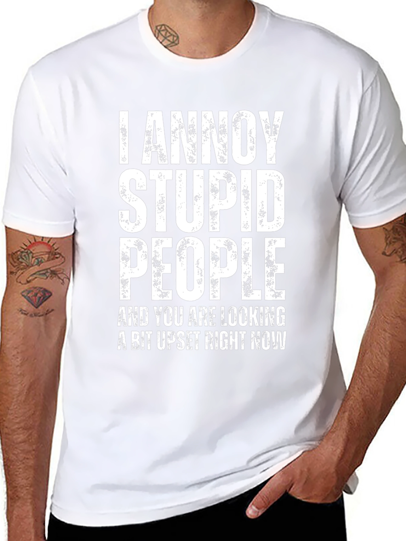 I Annoy Stupid People Graphic Tee